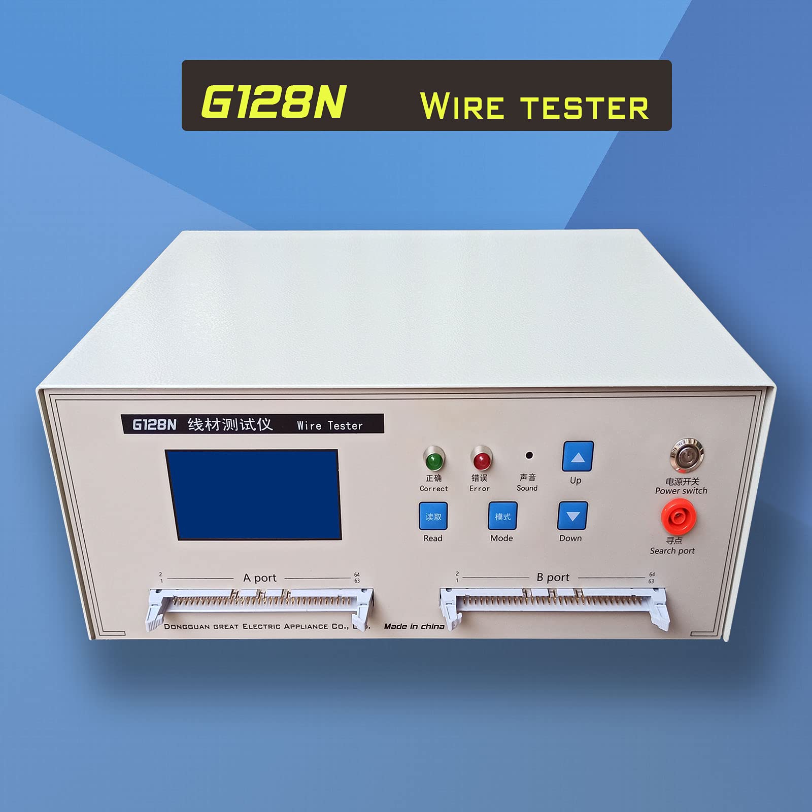 Tester di continuità del cavo 128PIN, dislocazione del cavo 64P-to-64P, strumento di prova del cavo per USB e tutti gli altri tipi di cortocircuito, continuità, tester del cavo di dislocazione