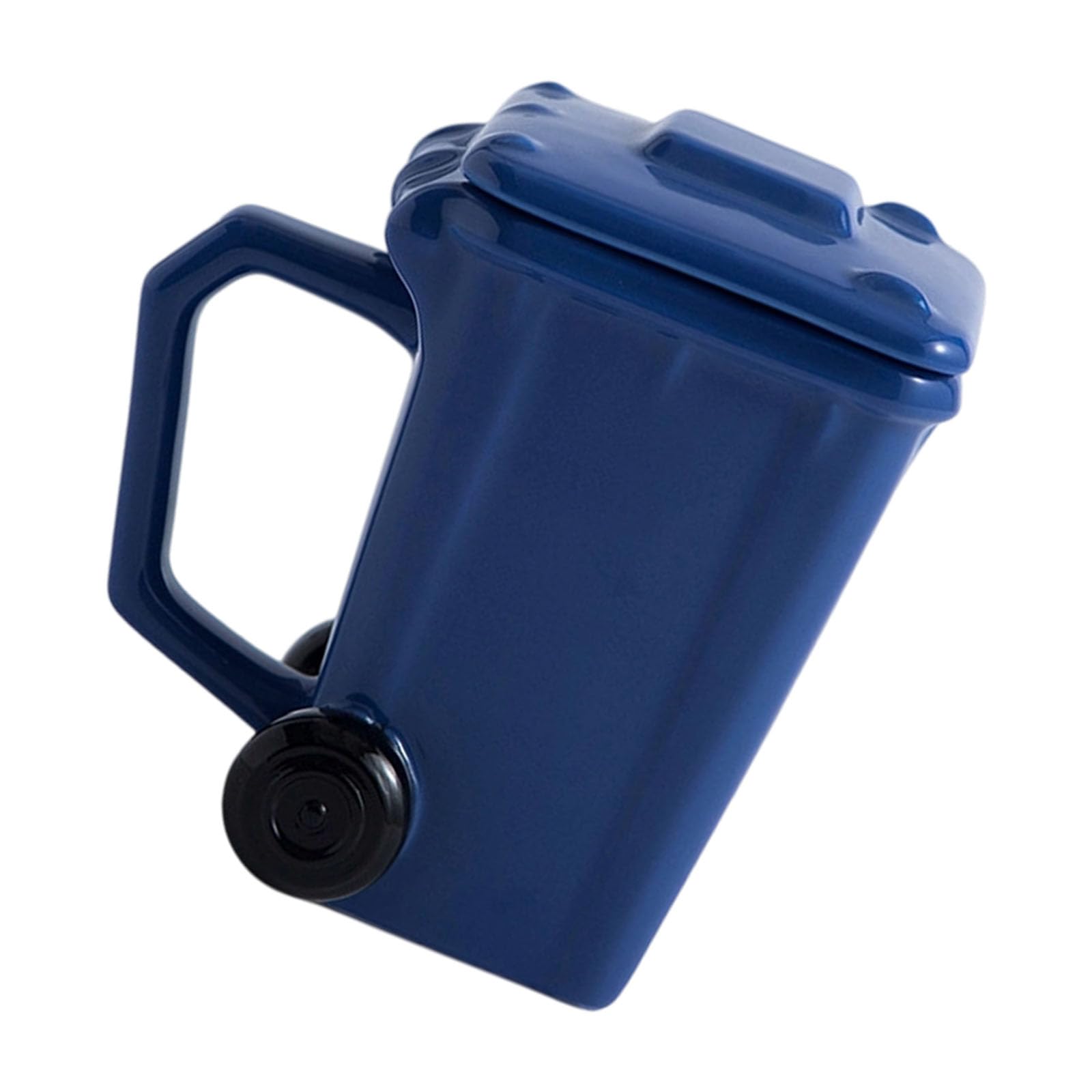 Xjdzineq Weird Bin Design Ceramic Drinkware 400ml Sturdy Cup Garbage Can Shape Mugs for Coffee Teas Milk Water Creative Design Ceramic Drinking Mugs