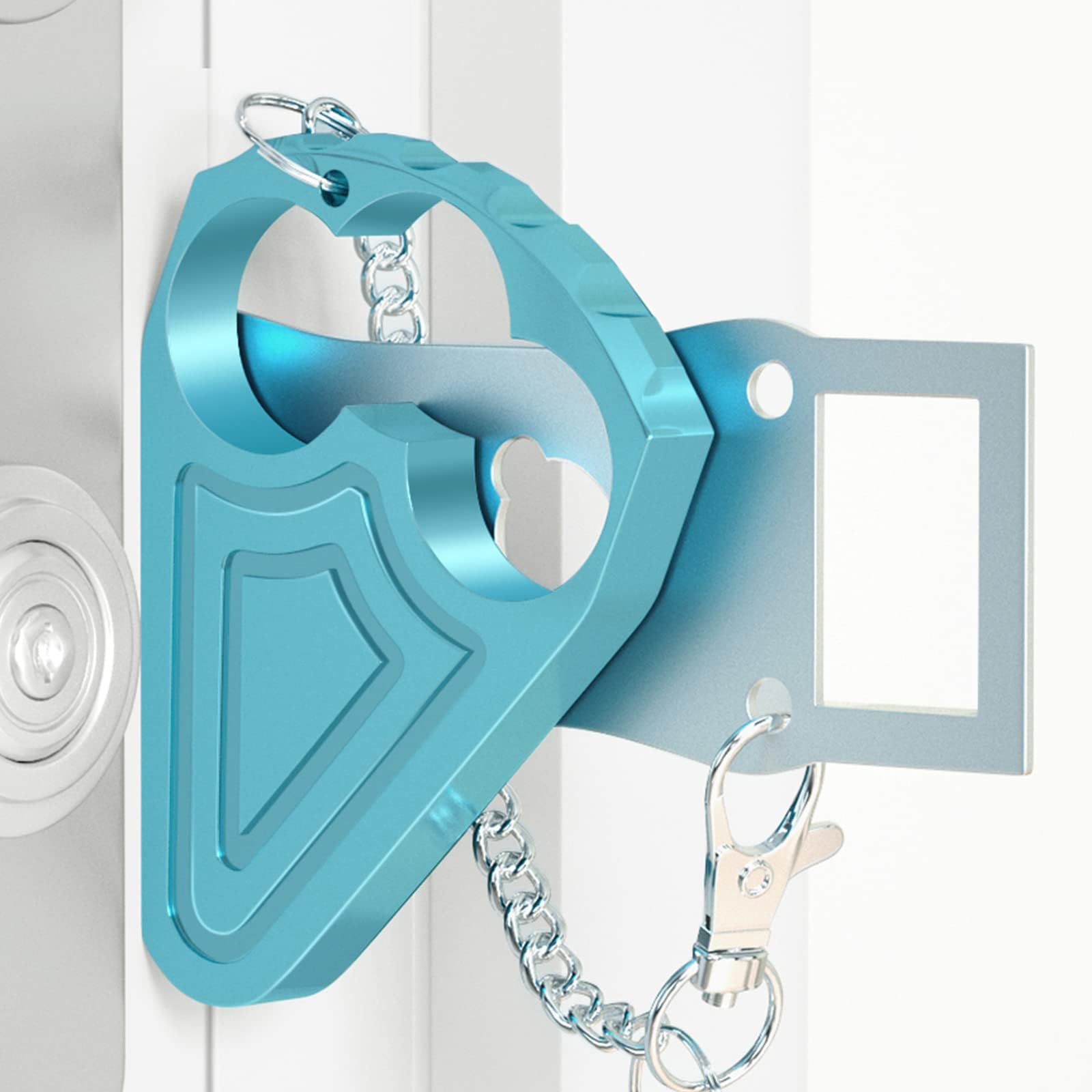 Portable Door Lock Blue