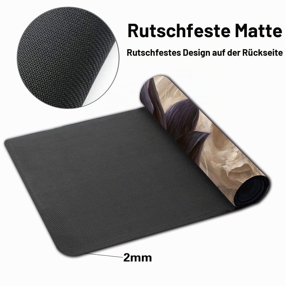 Four leaves Brettspiel MTG Spielmatten+Kostenlose wasserdichte Tasche,TCG Card Game Table Mat Größe 60X35CM Mouse Pad Kompatibel Mit MTG TCG (Black Lotus), 20220823