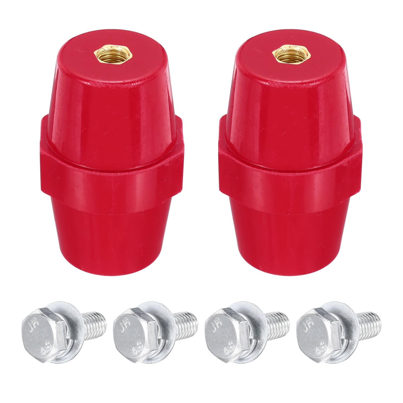 QUARKZMAN 2pcs SM-76 Isolateur De Barre Omnibus, Isolateurs En Polyester, Haute Résistance Avec Vis M10, Goujons, Rondelles Pour Armoire De Distribution D'Énergie