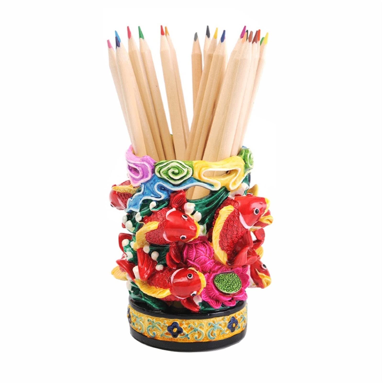 SXHRR Porte-Stylo, Porte-Crayons Porte-Pinceau de Maquillage Tasse à Crayons rétro pour Filles Enfants Femmes Support Organisateur de Bureau Cadeau de Stockage pour Le Bureau