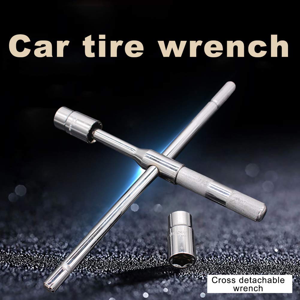 Chiave a Croce a 4 Vie Chiave a Dado Chiave a Bussola Strumento per Cambio Pneumatici Auto 17-23mm