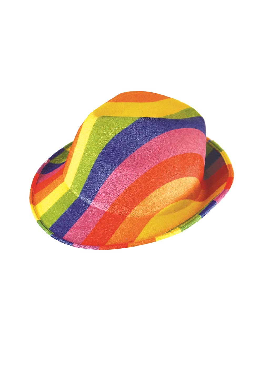 HENBRANDT 2 x Gay Pride Colourful Rainbow Fancy Dress Gangster Hat Carnival Summer Festival Cap, Pink - Image 2