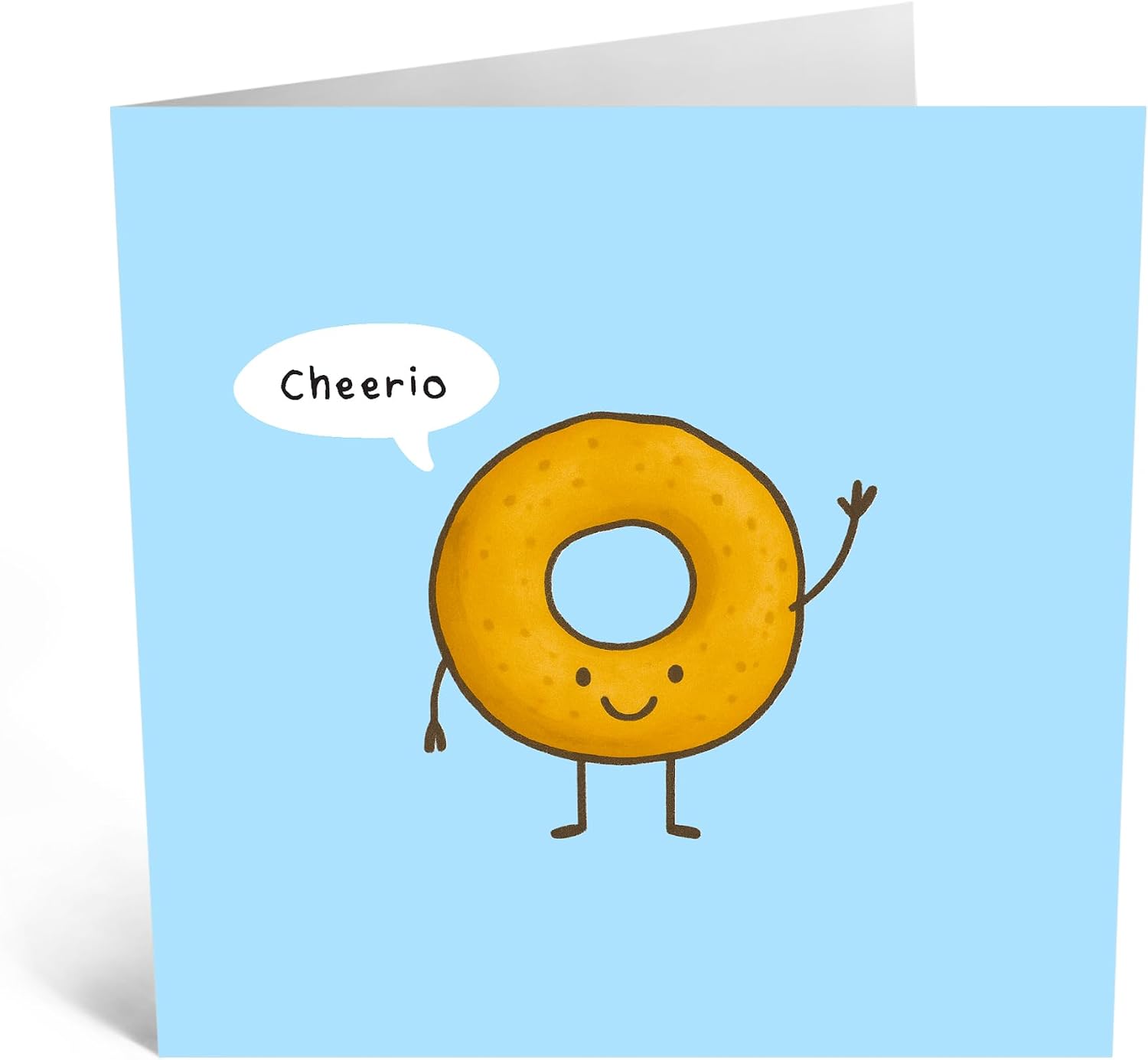 CENTRAL 23 Funny Leaving Card - 'Cheerio' Cereal Food Pun - Goodbye Farewell Card For Coworker Friend Colleague Work Office - We Will Miss You Resignation New Job Humor - Comes With Stickers image 3