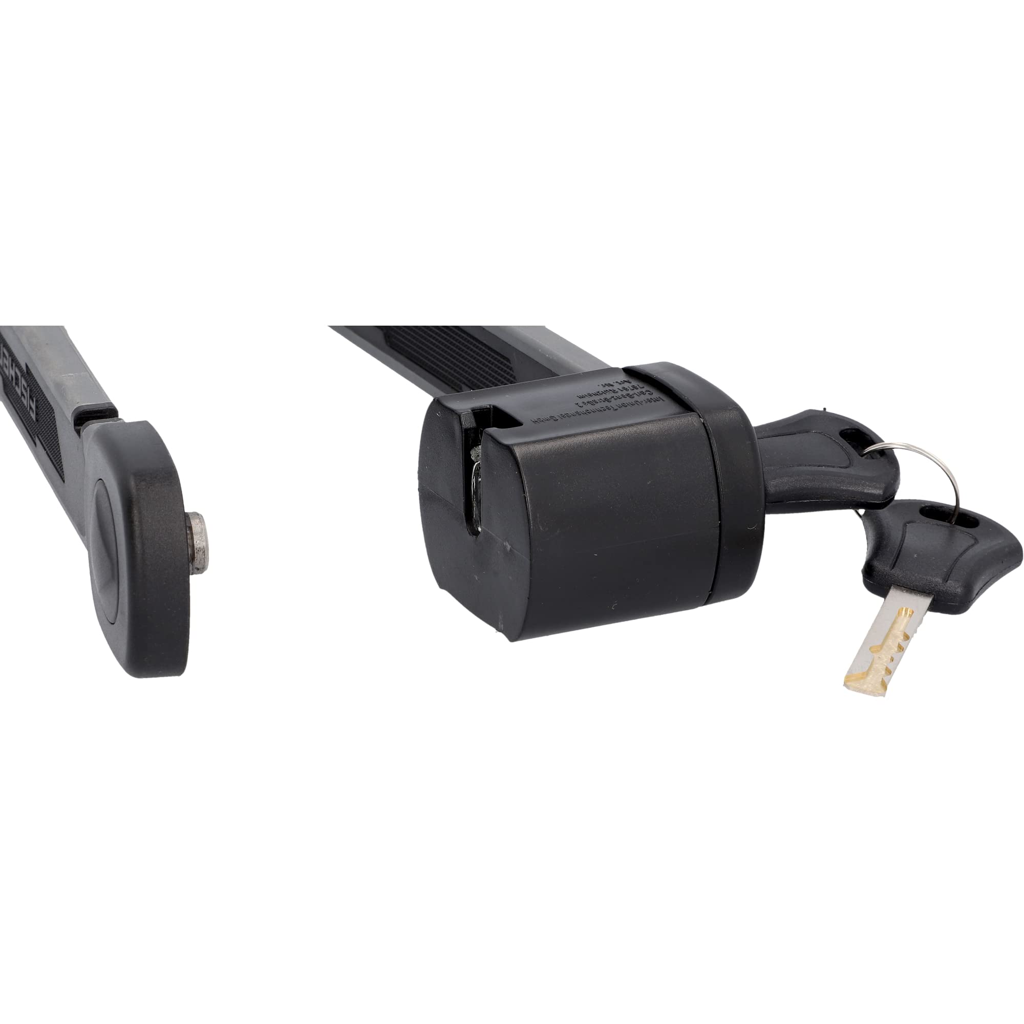 Fischer PROTEC FKS85 Soft Touch Antivol pliable pour vélo avec 2 clés Noir 85 cm