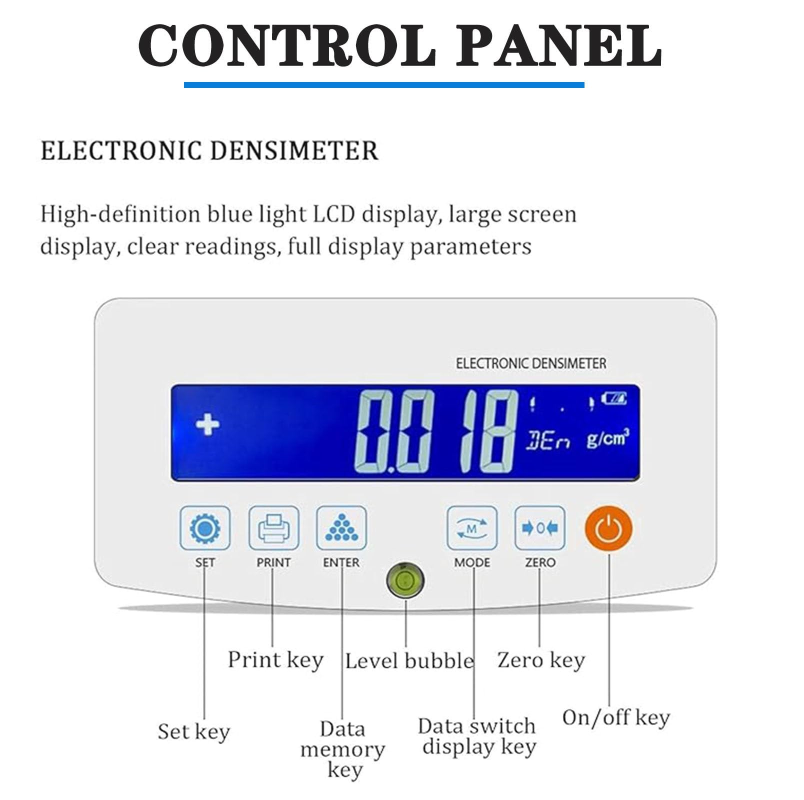 Medidor electrónico de Densidad de sólidos, densímetro Digital de Alta precisión, comprobador Digital de Densidad de sólidos, comprobador de pureza de Oro para Laboratorio Industrial,300A