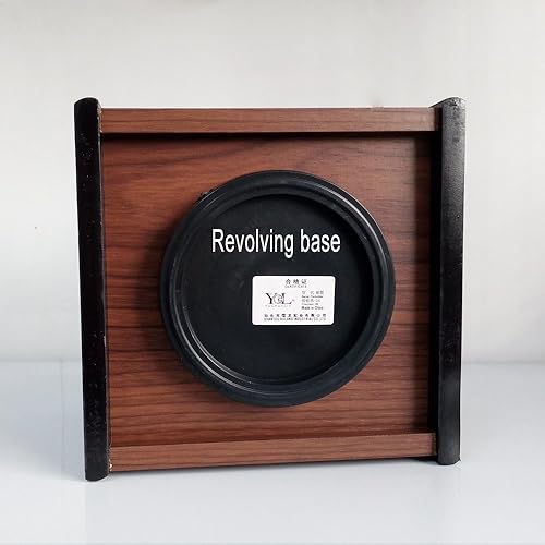 Miniatura 6 de Tenedor de control remoto giratorio, soporte de pluma para escritorio, organizador de almacenamiento remoto de madera, carrito de control remoto de