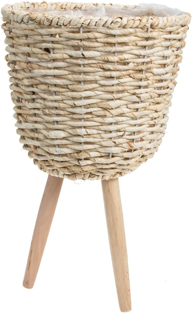 Flower Basket Bamboo Woven Storage Basket Decorative Flower Arrangement Container Desk Decor Natural