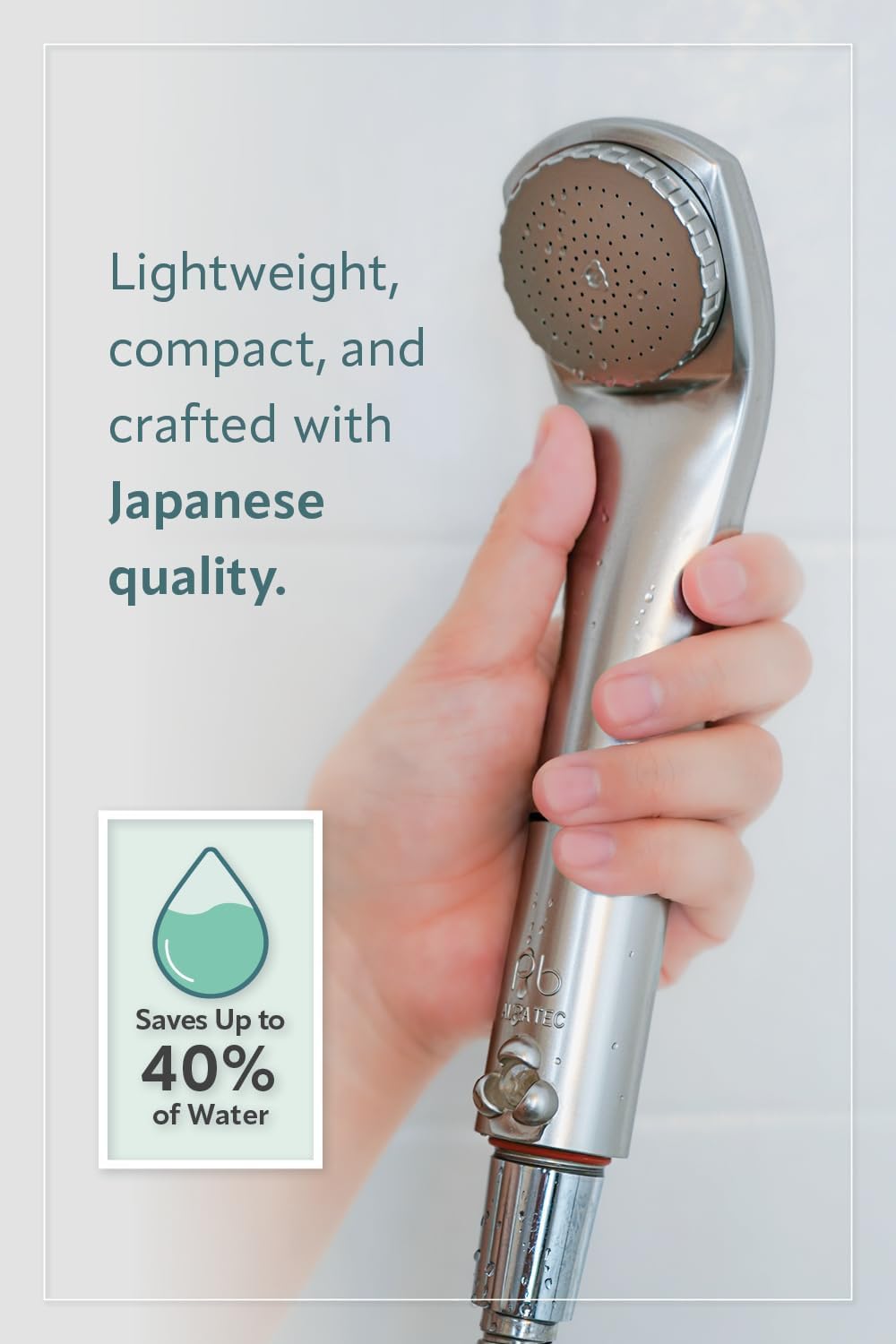 Purebble II Japanese Microbubble Shower Head | Made in Japan