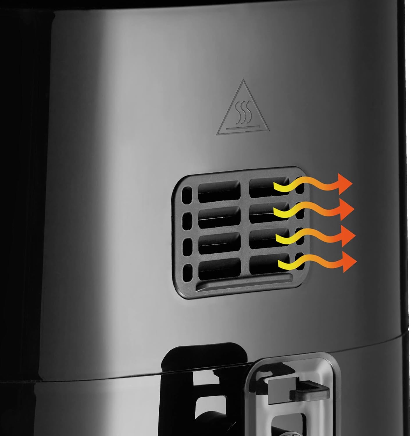 tectake 404213 Friggitrice ad aria Ben, Regolazione individuale del tempo e della temperatura, Piedi in gomma antiscivolo