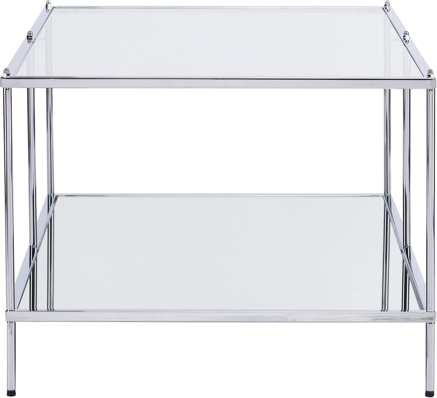 SEI Furniture Knox Glam Mirrored Cocktail Table - Chrome