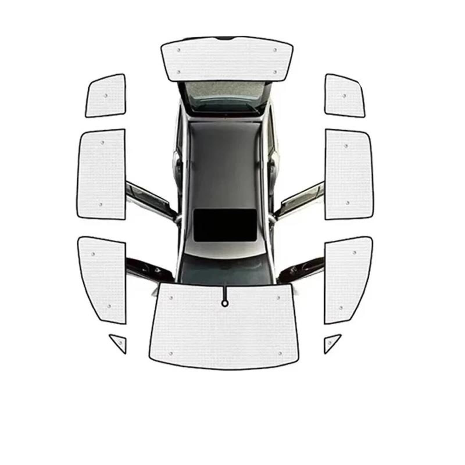 Para VW Per 2003-2015 MK1 1T Parasol Protector Privacidad Parasol Para Ventana Accesorios Para Auto Parasol Coche Magnético(All Sunshades)