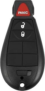 X AUTOHAUX Replacement Keyless Entry Remote Car Key Fob M3N5WY783X 433Mhz for Dodge Grand Caravan Challenger Charger Durango for Ram 3 Button with Door Key NO. 56046707AG/5026101AD/68043590AA