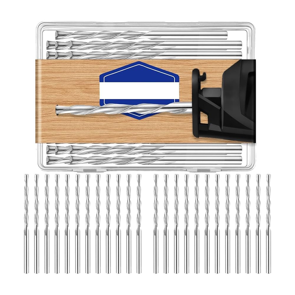 Osmond 50Pcs 1/8 Inch Drill Bit For Wood And Plastic Guide Point Cutting Bits Diameter Wood Router Bits,For Use With Spiral Saw