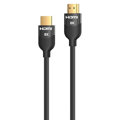 Cable HDMI 2.1, 48Gbps de alta velocidad, soporta 8K 60Hz, 4K 144Hz YUV 444 HDR, Dolby Vision, HDR10, eARC, HDCP2.2 Compatible con PS4XboxSwitchHD