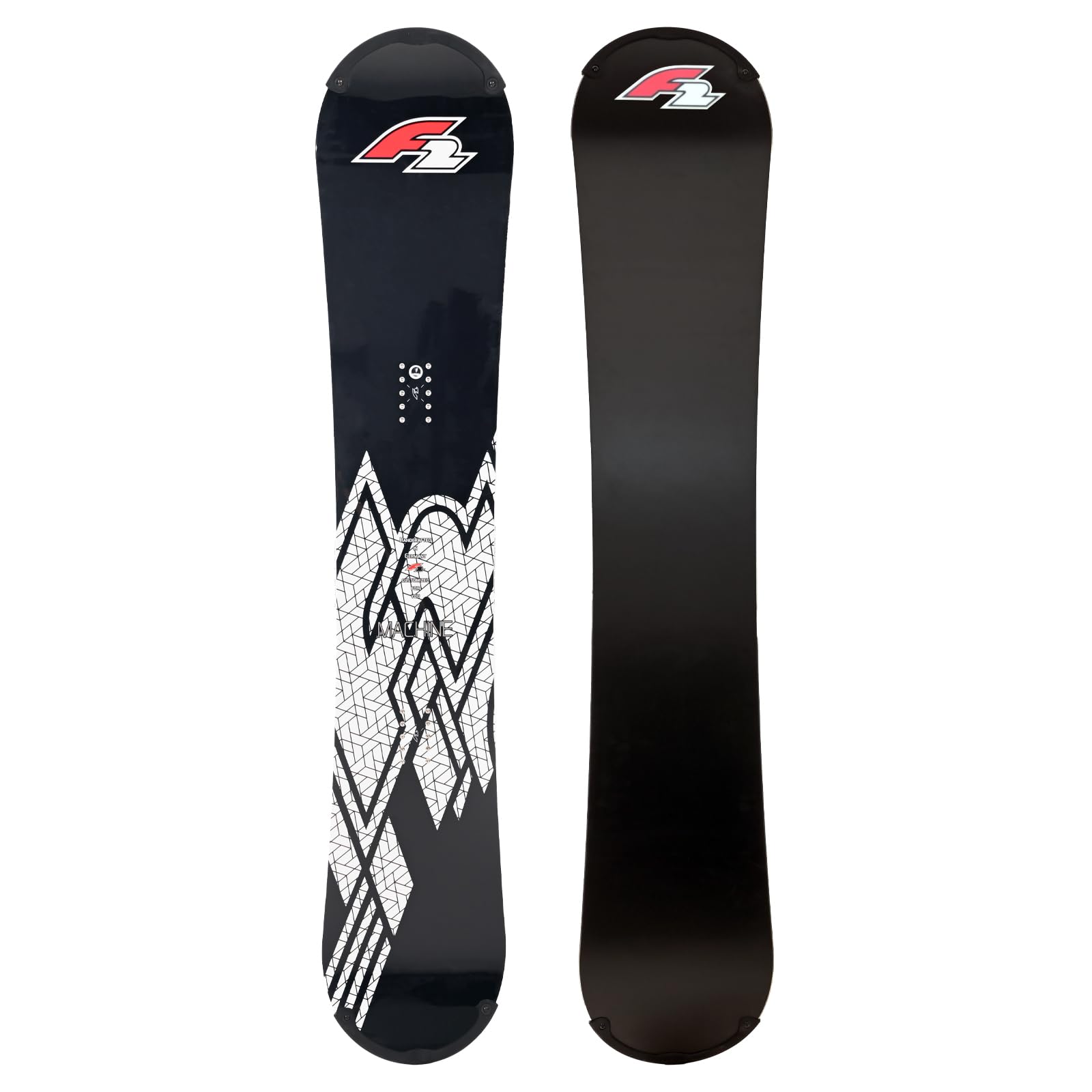 F2 Set Snowboard Rental Machine mit Protector + Bindung Größen wählbar