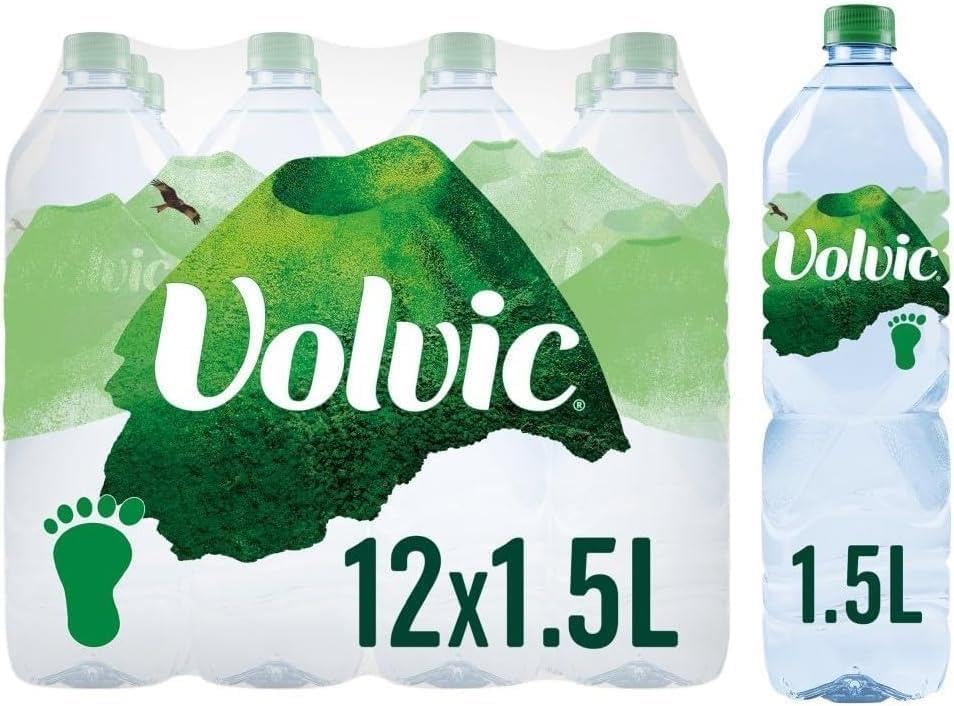 Natural Mineral Water 1.5L (Pack of 12) | Naturally Filtered through Volcanic Rock | Pure Refreshing Still Water for Home Office & On-the-Go Hydration | 100% Recyclable Bottles