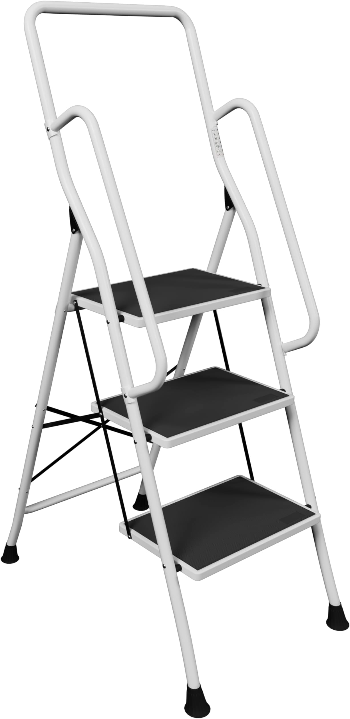 Home Vida 3 Step Ladder With Safety Handrail Foldable Safety Non Slip Matt Safe Heavy Duty