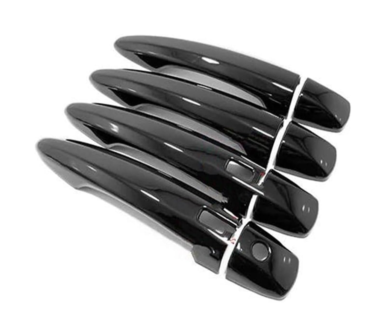 LMHGMUBVR Car Door Lock Latch Cover ABS Carbon Car Side Door Handle Cover Trim Sticker Exterior for Nissan for Qashqai J12 for X Trail T33 for Rogue 2021 2022(Style1)