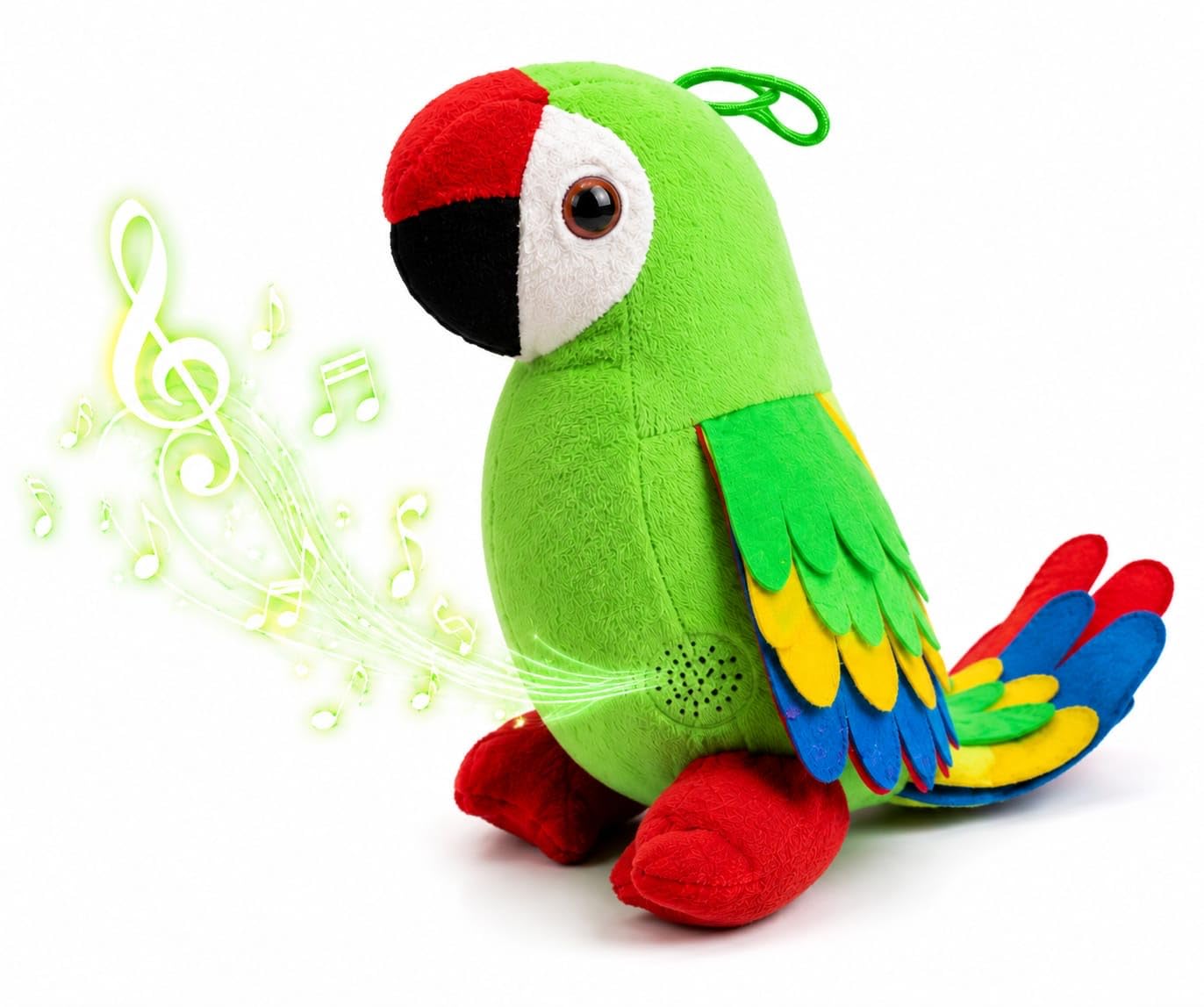 Musical Plush Parrot Toy for Kids | Soft Stuffed Singing Bird with Sound Effects | Cute Green Parrot Toy | Best Gift for Boys & Girls 25cm-image-39