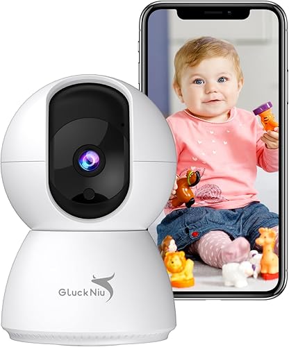 Monitor inteligente para bebé con cámara y audio de 2 vías, cámara interior QHD de 2K 4MP con visión nocturna, cámara de seguridad para el hogar,
