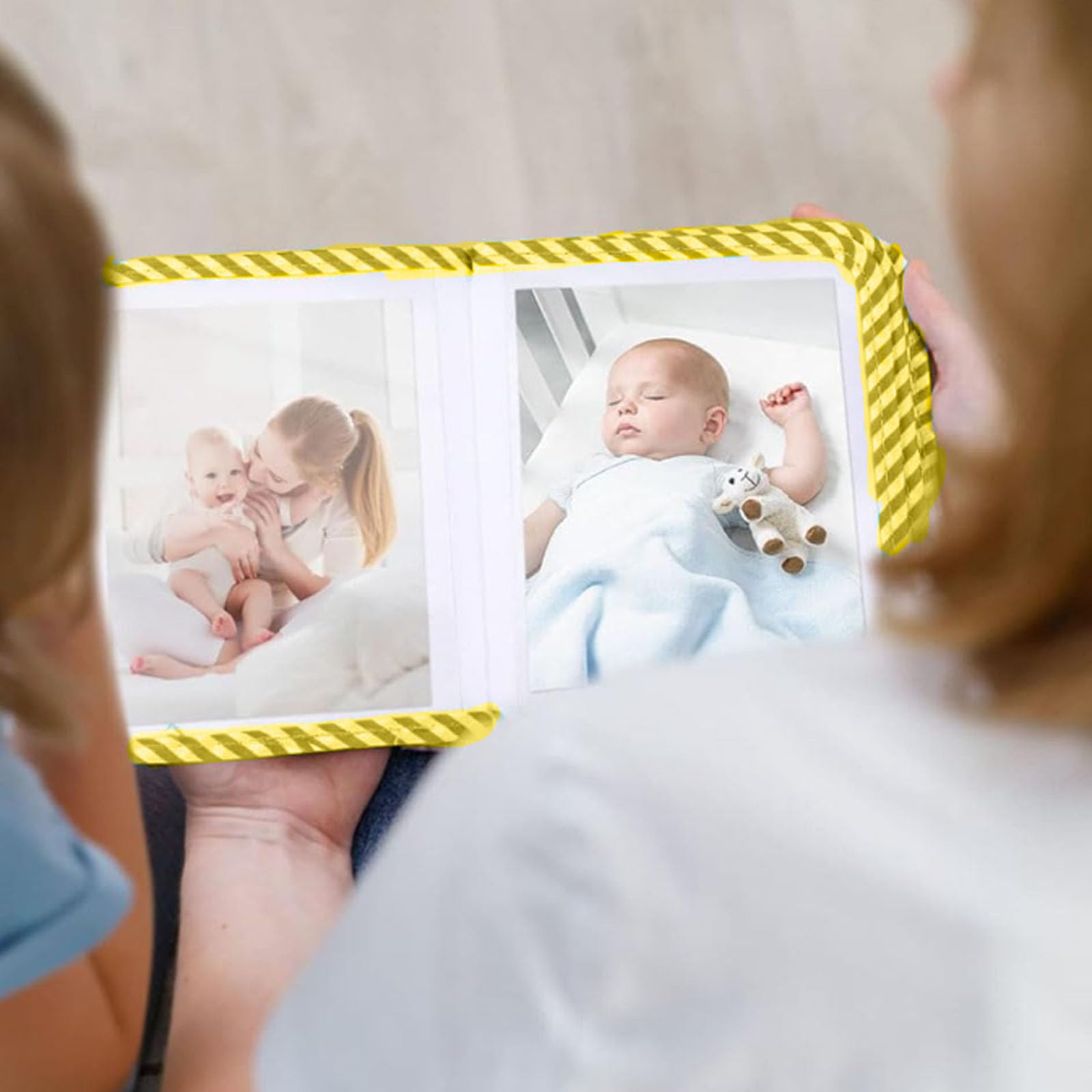 Oaygat Baby Photo Album Holds 17 6x4 Pictures Baby Memory Book Soft Cloth Book My First Photo Book for Family Newborns Shower Party Favors - Image 4