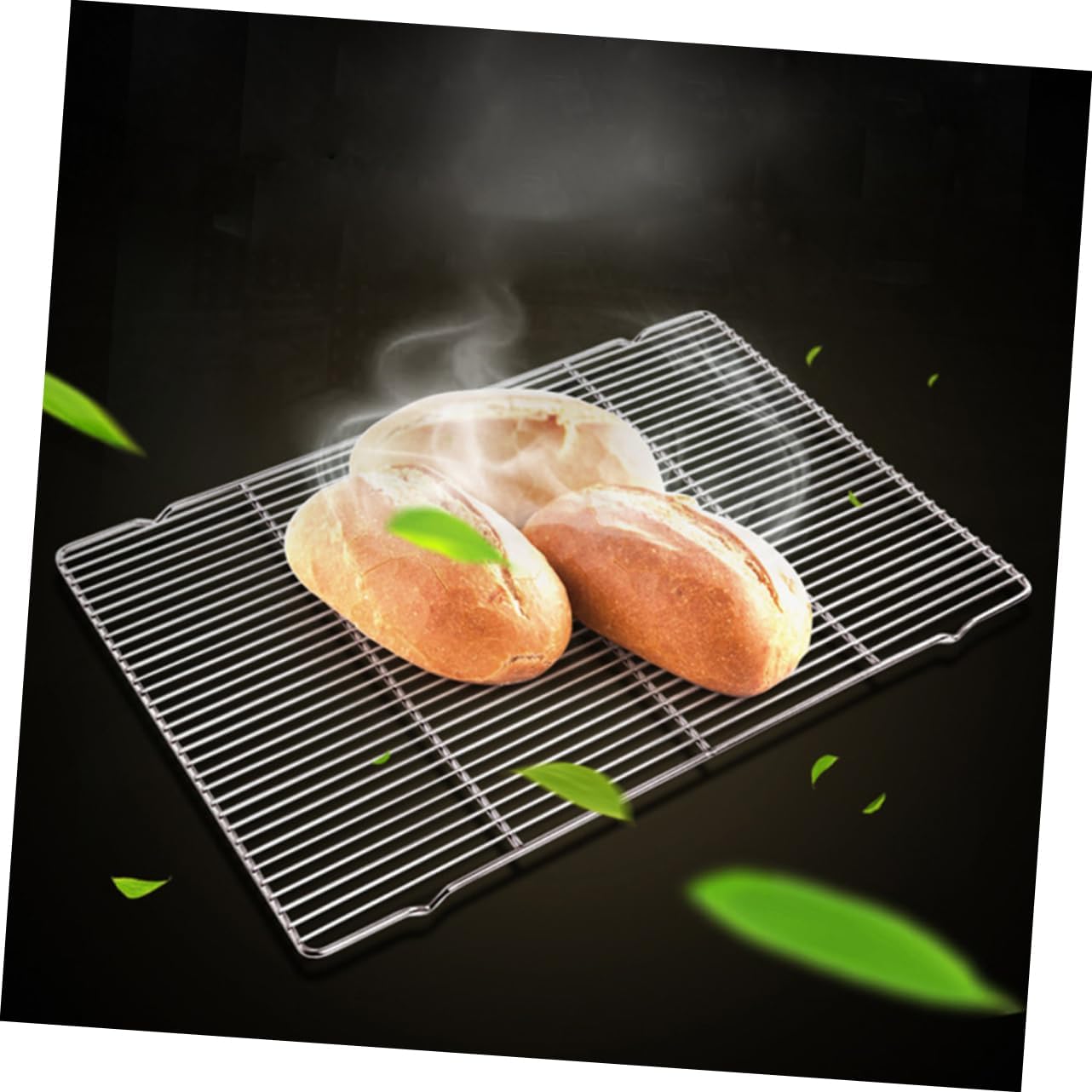 SUPVOX 1Pc Multi Purpose Bbq Grill Rack Stainless Steel Baking Net for Cooking Baking for Cake Cooling Barbecue for Home Camping and Outdoor Use Silver