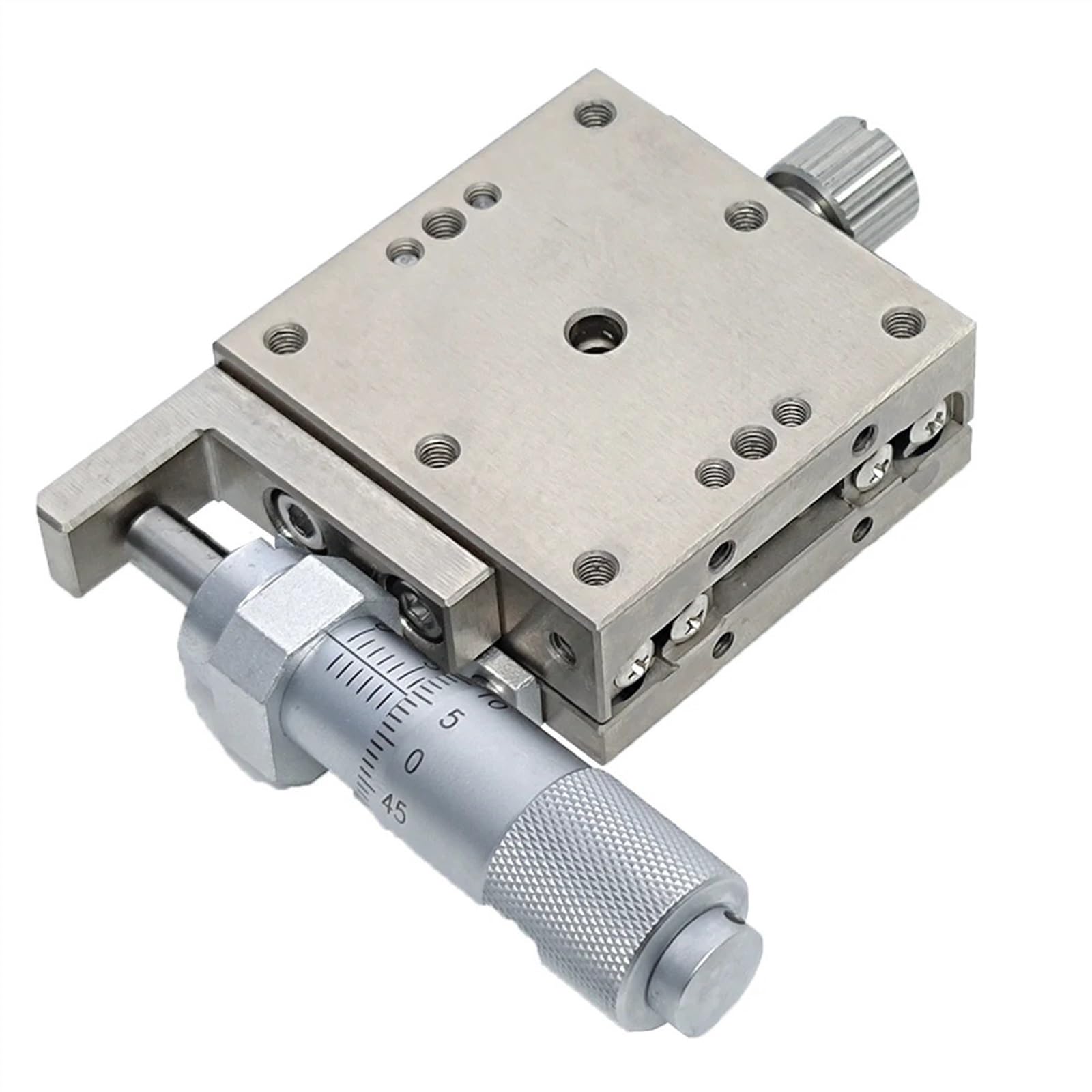 YFBCMXSKG Roller Table X Axis 60 * 60mm LBX60-C LBX60-R LBX60-L Stainless Steel Sliding Table Manual Displacement Platform Linear Stage(LBX60-C)