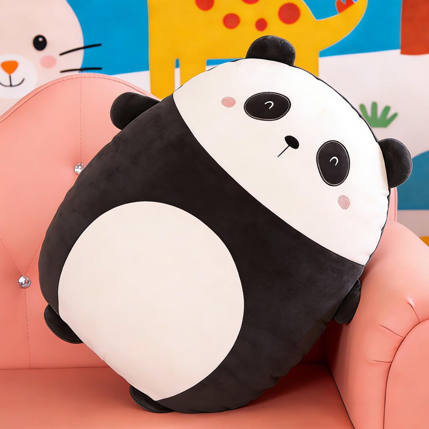 ARELUX 16 inch Flat Pillow Soft Panda Anime Plush Pillow Cute Stuffed Animal Plush Toy Kawaii Plushies Room Decor Christmas Decorations Gifts for Women Kids Birthday