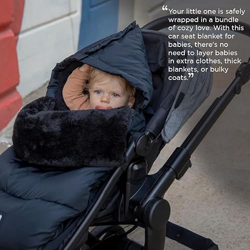 Miniatura 6 de 7AM Enfant - Saco universal para cochecito  Bolsa impermeable de invierno para cochecitos y asientos de coche, microforro polar suave y forro de