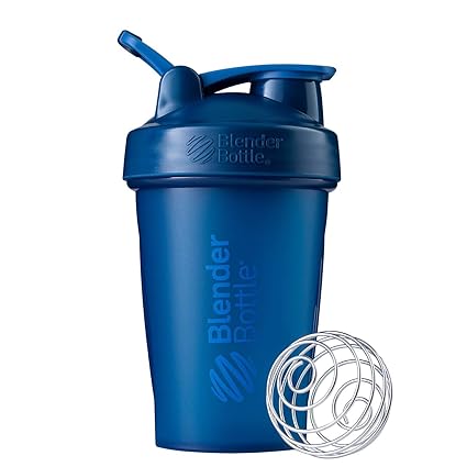 BlenderBottle C01618 Plastic Classic Loop Top Shaker Bottle, 590 ml (Navy)
