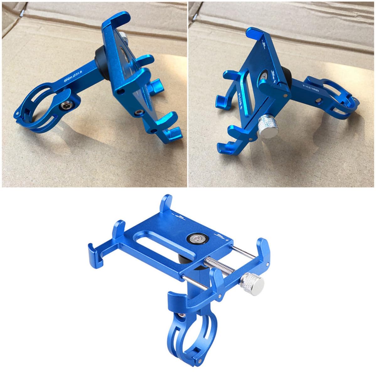 Gadpiparty Soporte Azul para Ajustable Aleación de Aluminio Teléfono Móvil