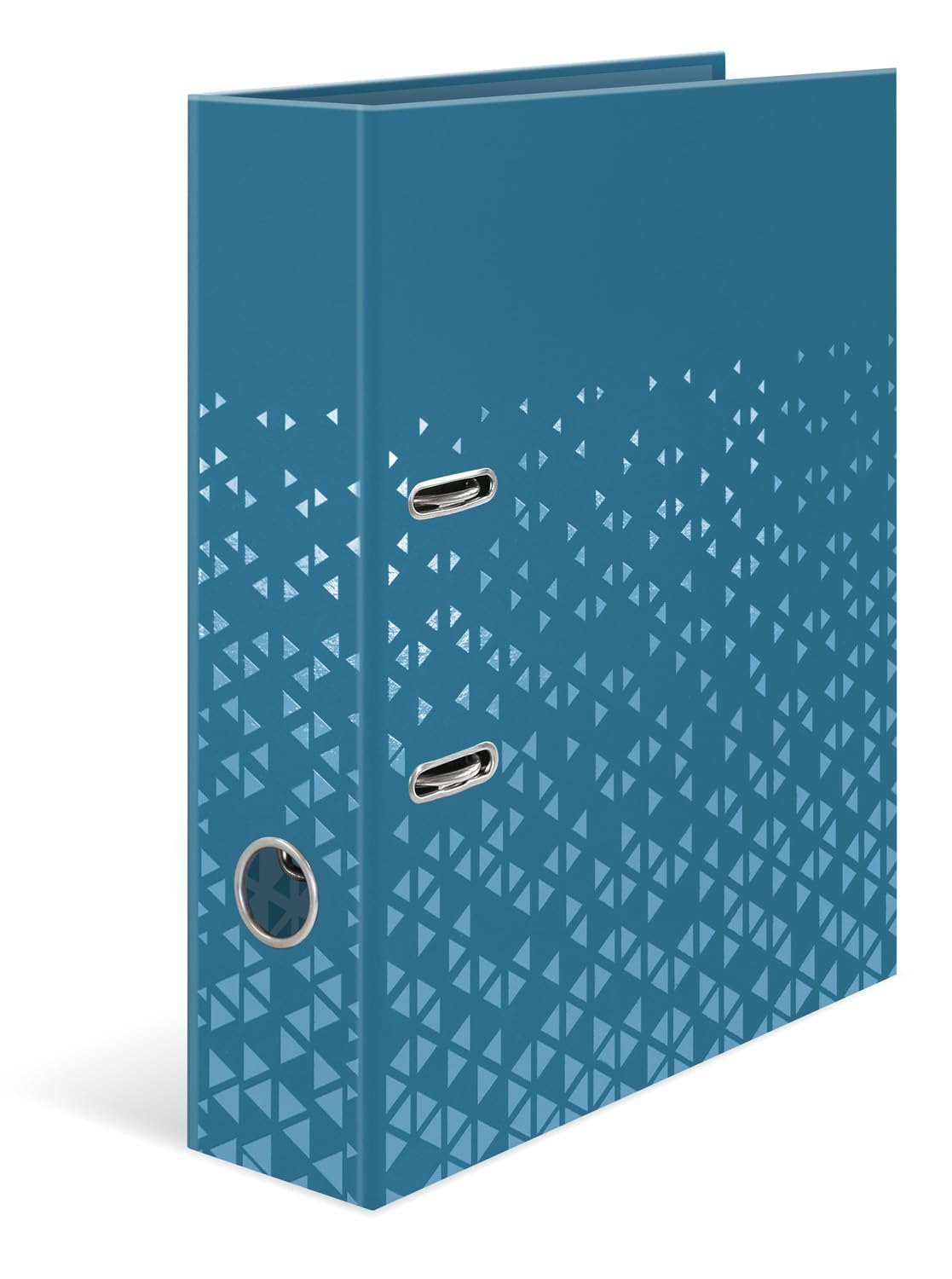 HERMA A4 Lever Arch File Blue, Pack of 5, 70mm Spine, Heavy Duty Folder with Pattern Motif, Glossy Finish & Inner Print, Kids Ring Binder, Archiving Folder & Storage File Organizer