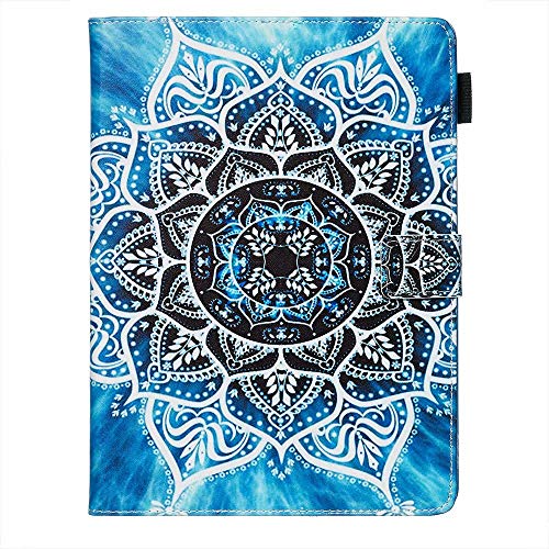 Case for Amazon Kindle Paperwhite 1/2/3/4 Gen, Slim Fit Shockproof PU Leather Auto Wake/Sleep Folio Smart Cover with Kickstand Document Card Slots Multiple Viewing Angles Case Mandala