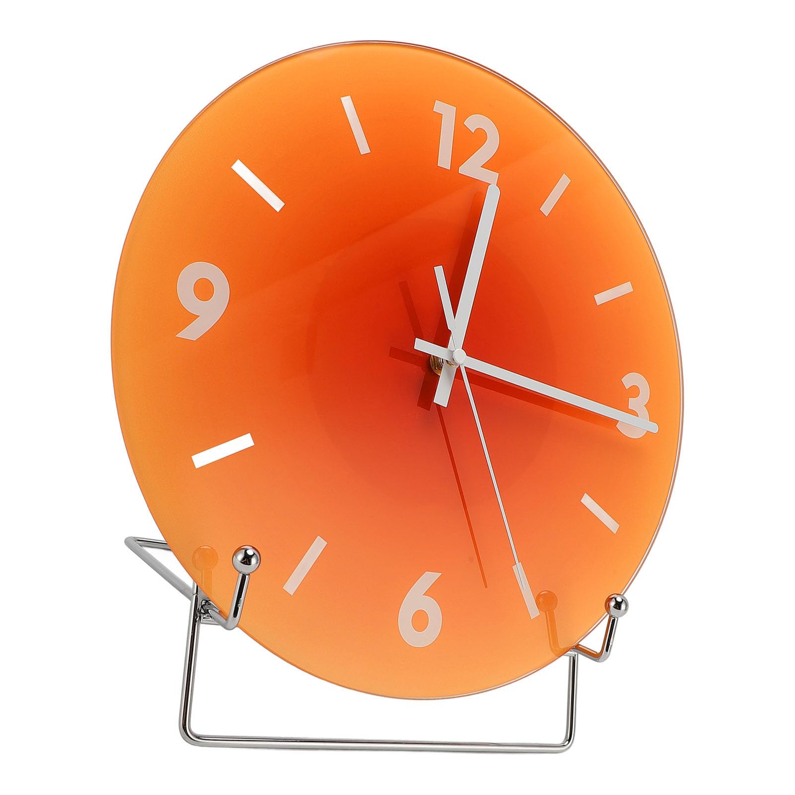Cocoarm Orologio da Parete Rotondo Silenzioso da 12 Pollici, Senza (ORANGE)