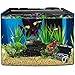 Eyech Live-Action Aquarium Ornament Creative Undersea Treasure Chest Diver Air Bubbler Aerating for Fish Tank Decorations Orange Color