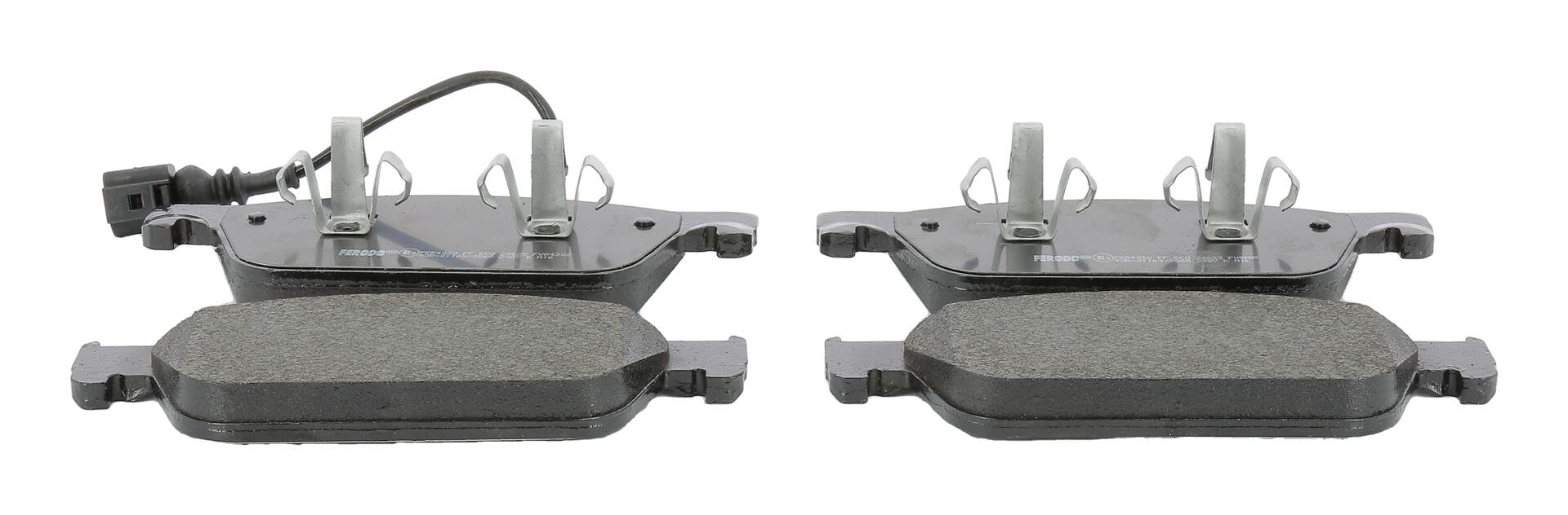 FERODO Juego de pastillas de freno Delantero con contacto avisador de desgaste sin accesorios FVR4302 Juego de pastillas de freno Compatible con VW Multivan T5 7HM, 7HN, 7HF, 7EF, 7EM, 7EN