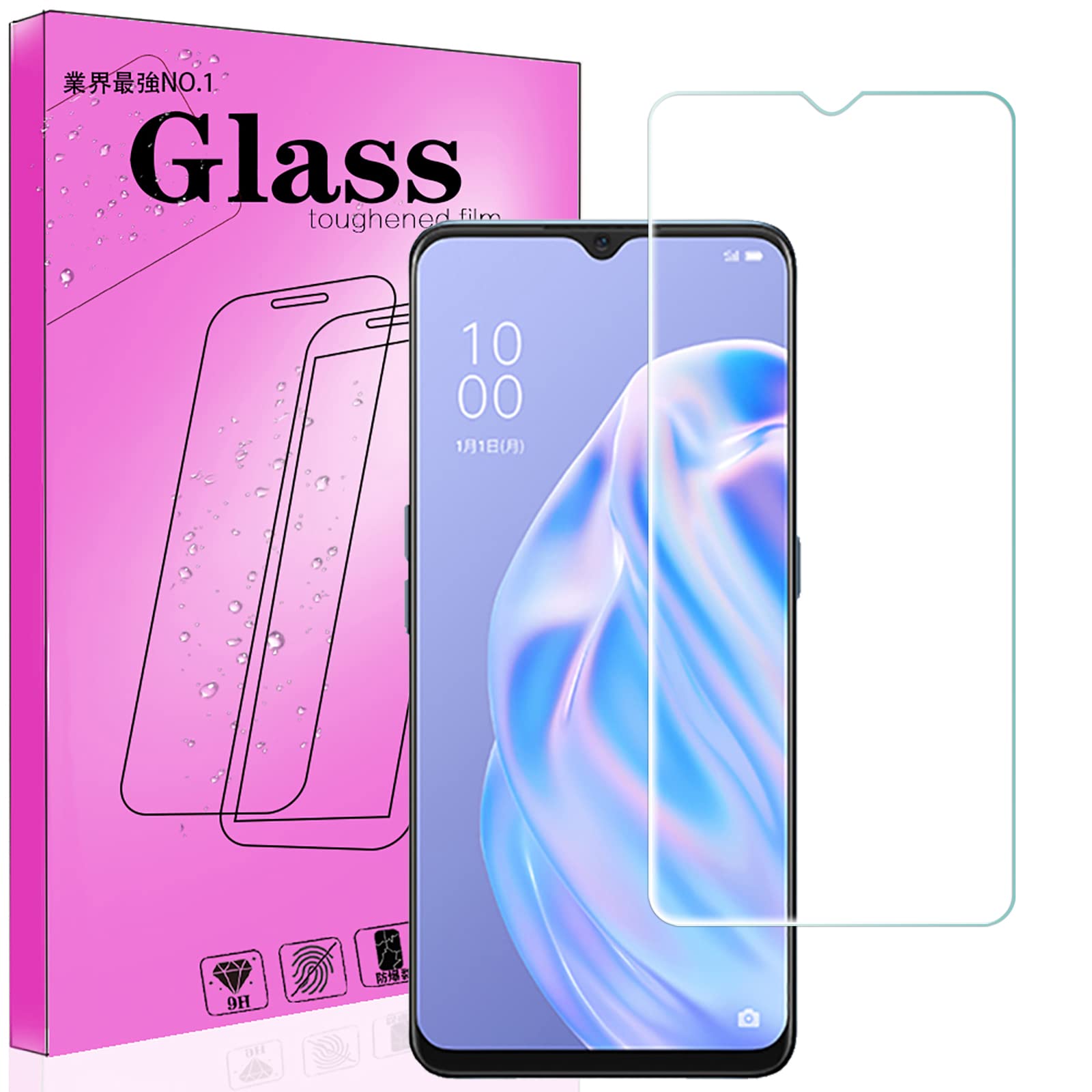 Amazon | FOR OPPO Reno3 A ガラスフィルム日本旭硝子製 FOR OPPO