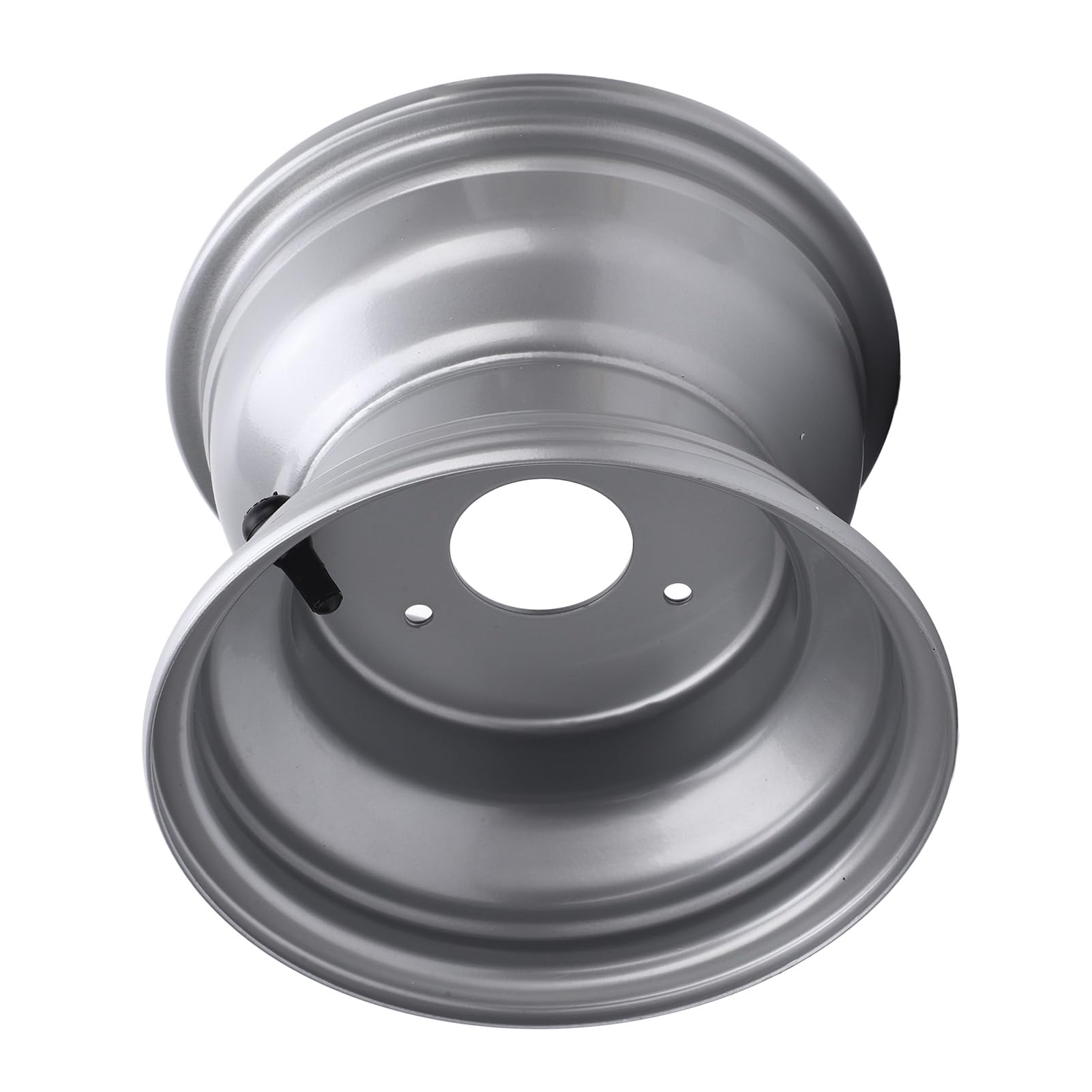 Haute Résistance 18X9.50-8 ATV Jante De Roue pour 8 Pouces Moyeu De Remplacement pour Go Karts et Voiturettes De Argent En Alliage D'aluminium (Trois trous (espacement des trous: