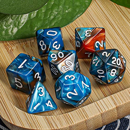 Image of CiaraQ 7pcs Polyhedral Dice Set for Dungeon and Dragons MTG Table Games