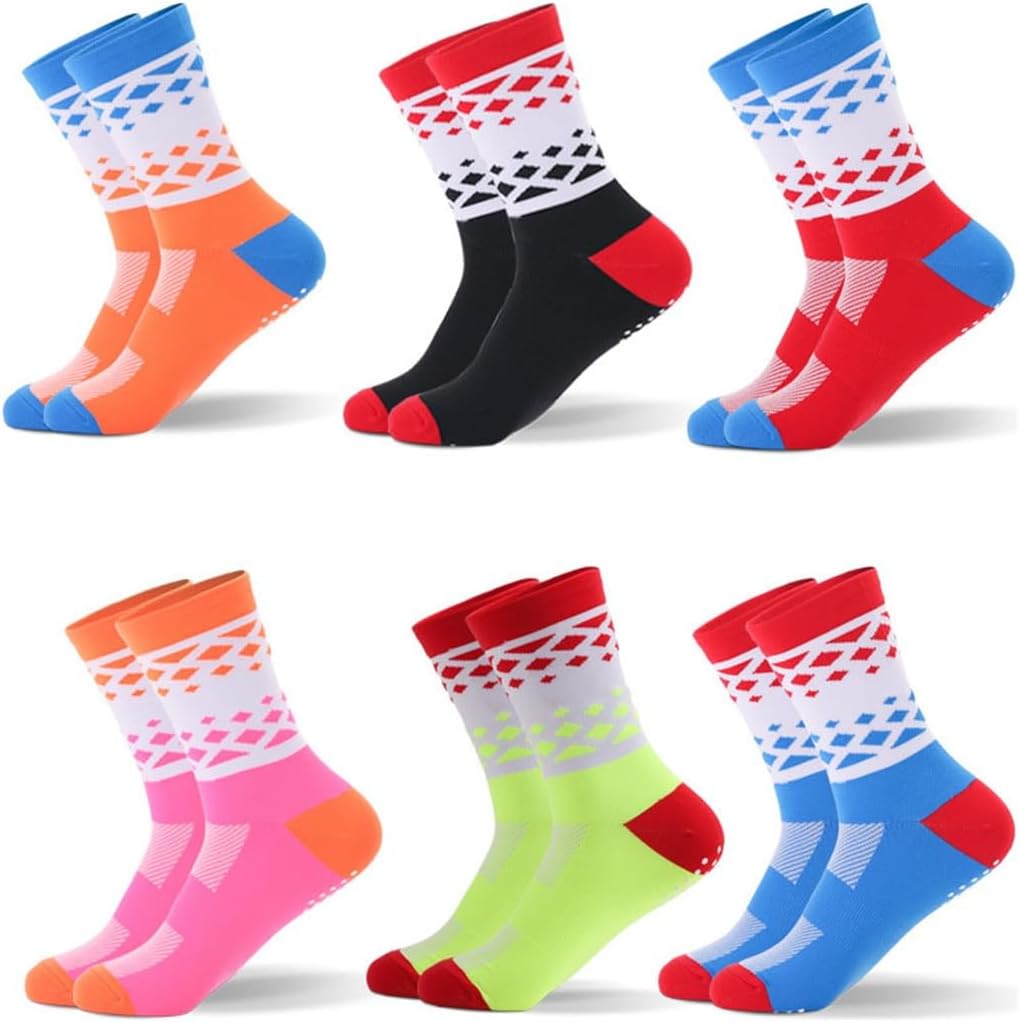 Outdoor Cycling Socks with Mid Length Sports Bike Socks for Breathability