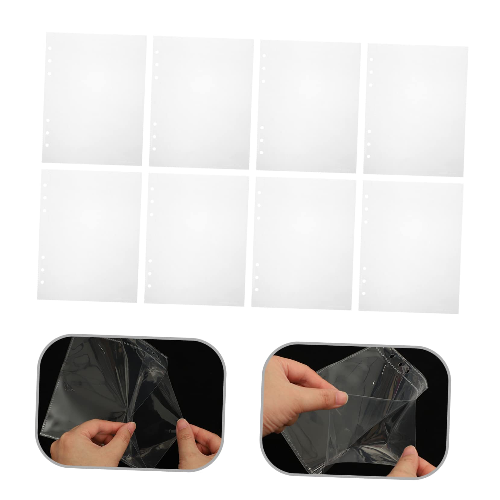 PRETYZOOM 30pcs Card Holders Photo Album Inner Pages for Scrapbooking Travel Business Trips Organized Storage