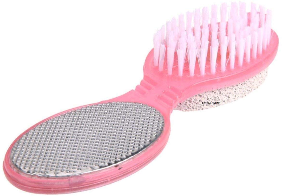 CLERANORA 4 Step Pedicure Paddle Multiuse Foot Care Brush Pumice