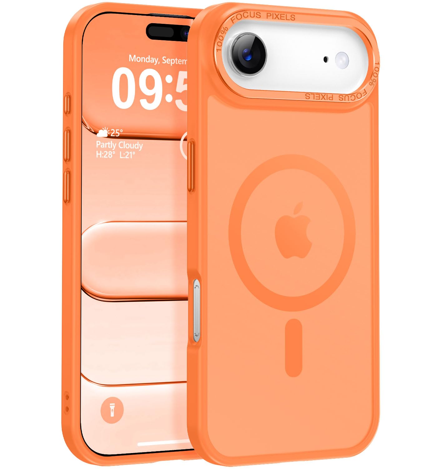 Newfuture Strong Magnetic Compatible with iPhone 17 Pro Case [13 FT Military Drop Protection] [Compatible with Magsafe] Slim Translucent Matte Shockproof with Anti-Fingerprint Phone Case, Tender Pink — view 8