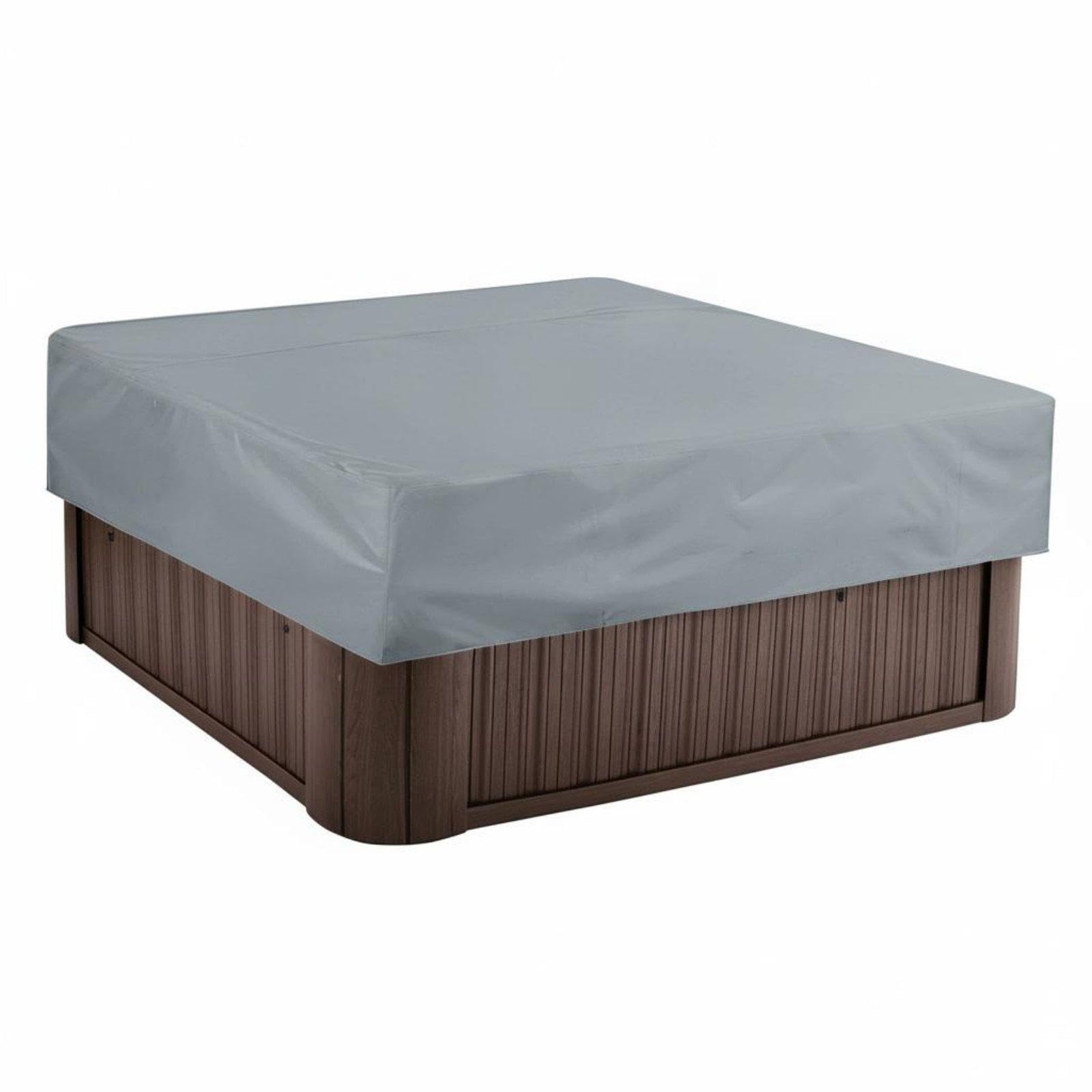 Square Spa Cover Cover Anti Waterproof Waterproof Cover Dustproof Outdoor Spa Lid for Garden, Patio, Backyard Gray 210 * 210 * 30cm-image-46