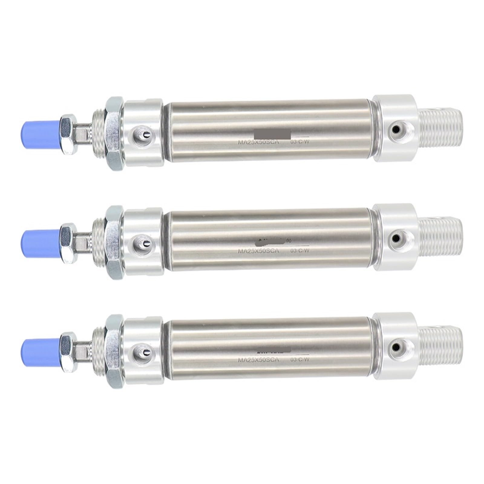 Cilindro neumático MA25X50SCA de acero inoxidable para automatización fluida