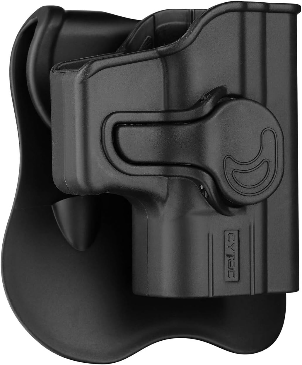 CYTAC Outside The Waistband Belt Holster Compatible with Glock 42, Tactical Polymer Pistol Gun Holster with 360° Adjustable-Right Handed