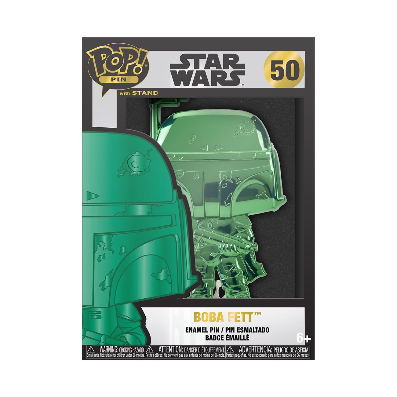 Funko Large Pop! Enamel Pin - The Mandalorian - Star Wars Funko Large Pop! Enamel Pin - The Mandalorian - Star Wars