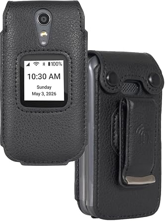 Nakedcellphone Fitted Series for Lively Jitterbug Flip 2 Phone Case - Black